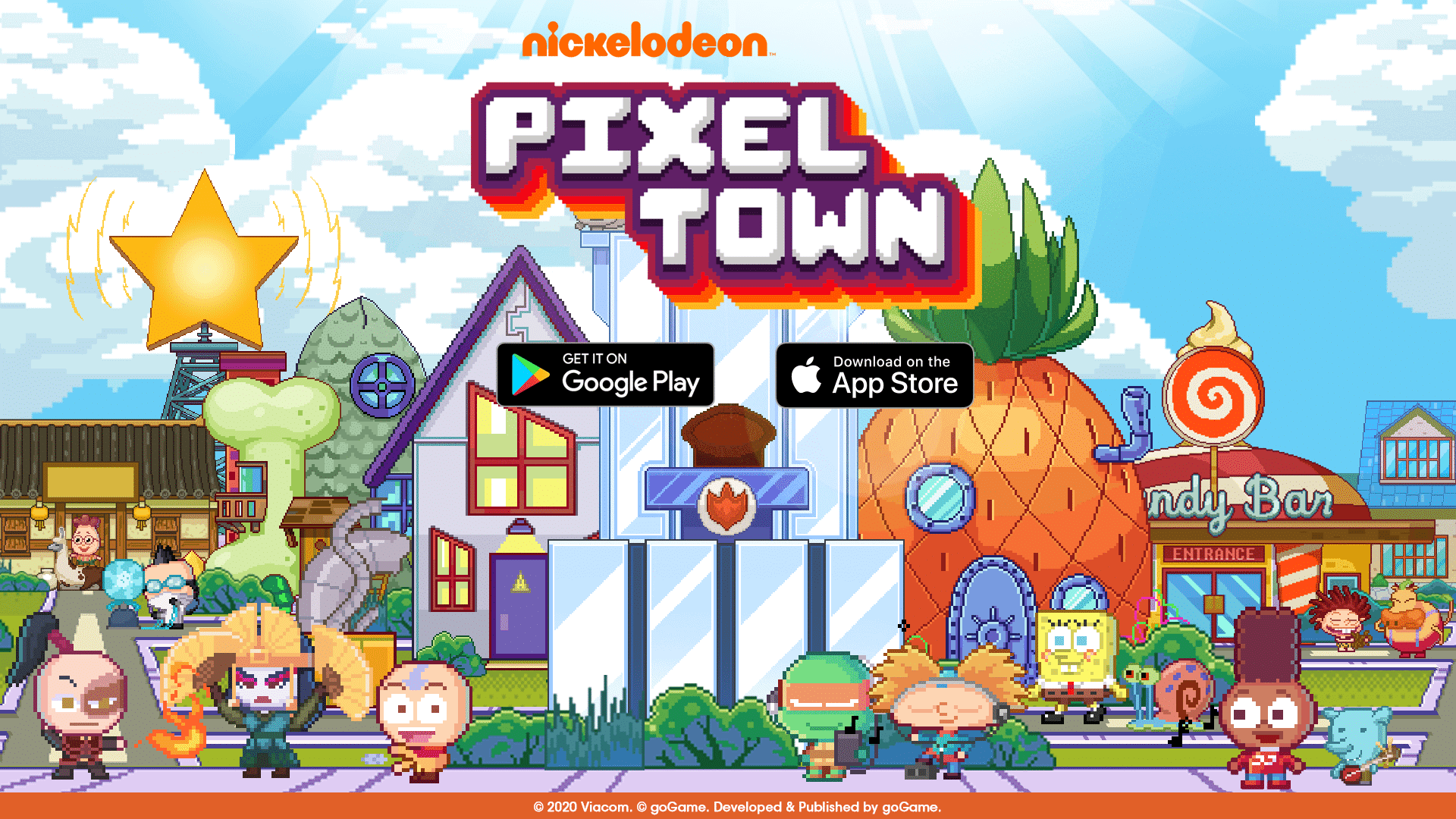 Nickelodeon Pixel Town: Trong thành phố Pixel Town, những chú thú đáng yêu đang chờ đón bạn. Hãy trải nghiệm trò chơi đầy màu sắc này để khám phá các con đường, trung tâm mua sắm hoặc những khu vui chơi giải trí tuyệt vời. Với đồ họa đáng yêu và tính năng tuyệt vời, trò chơi đang chờ đón bạn!