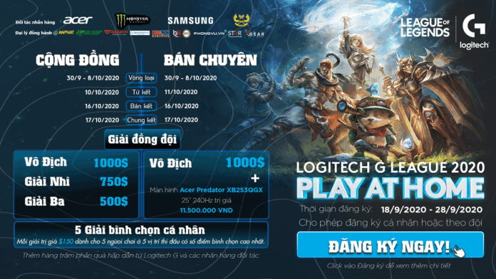 LOGITECH G LEAGUE 2020 - PLAY AT HOME