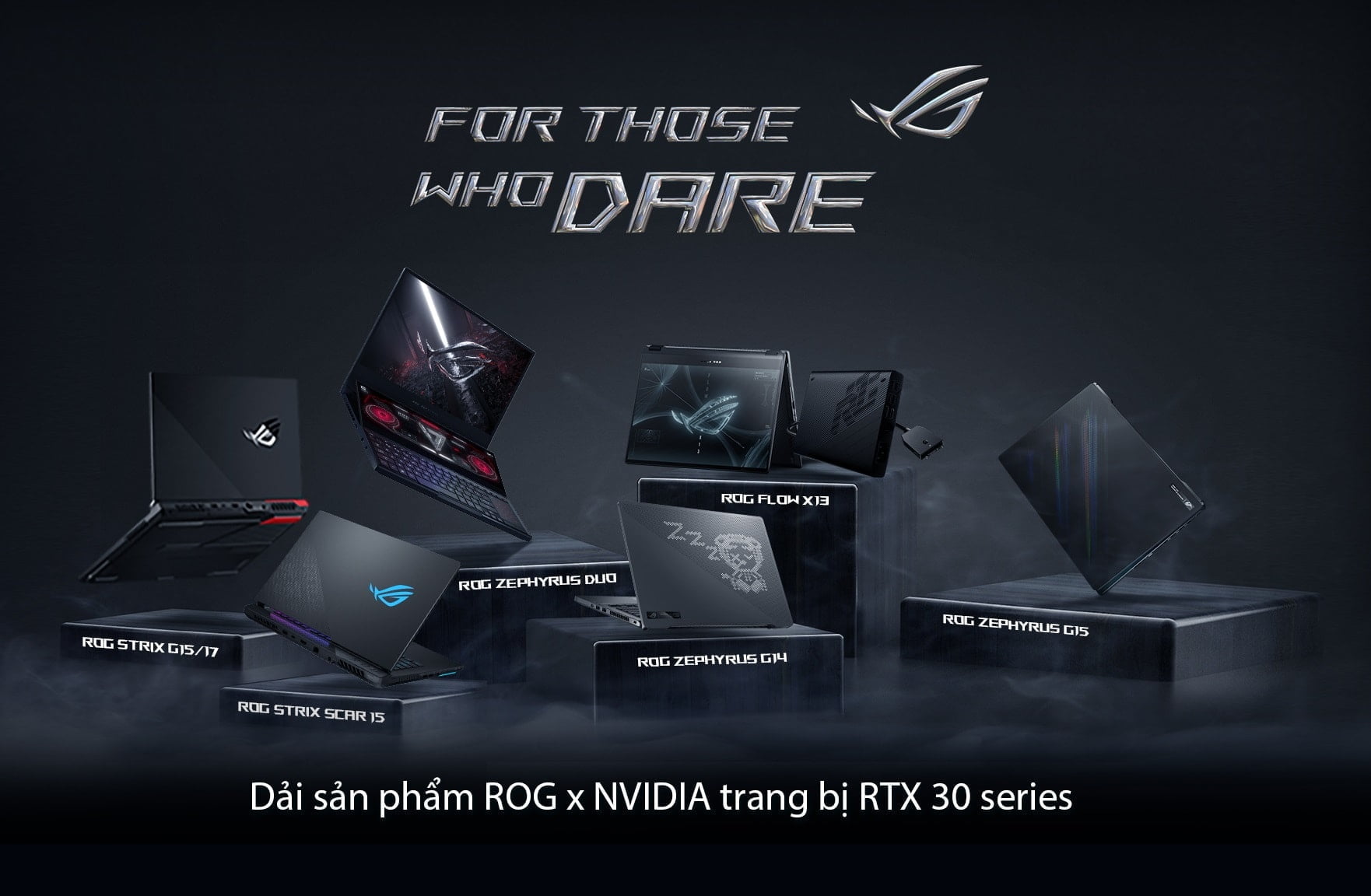 ROG công bố Flow X13 và dải sản phẩm toàn diện sử dụng đồ họa NVIDIA GeForce RTX 30-series tại sự kiện FOR THOSE WHO DARE