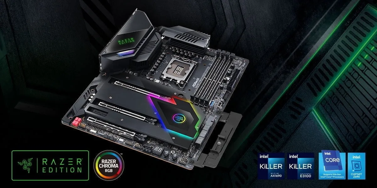 Trải nghiệm Chroma liền mạch cùng:  ASRock Z690 Taichi Razer Edition