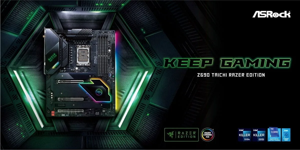 Trải nghiệm Chroma liền mạch cùng:  ASRock Z690 Taichi Razer Edition