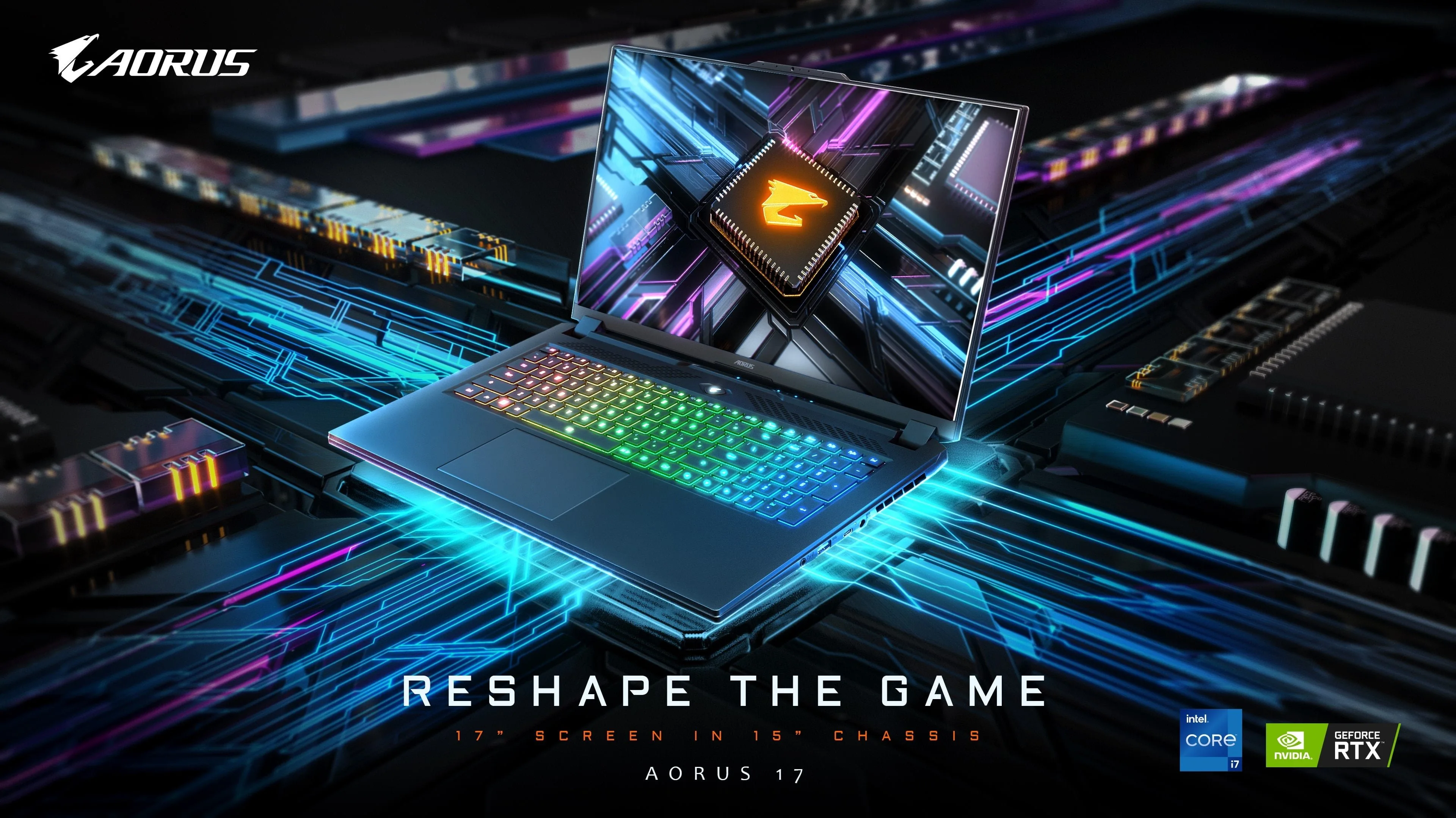 AORUS tái định nghĩa máy tính xách tay chơi game cao cấp với màn hình tràn viền vô cực