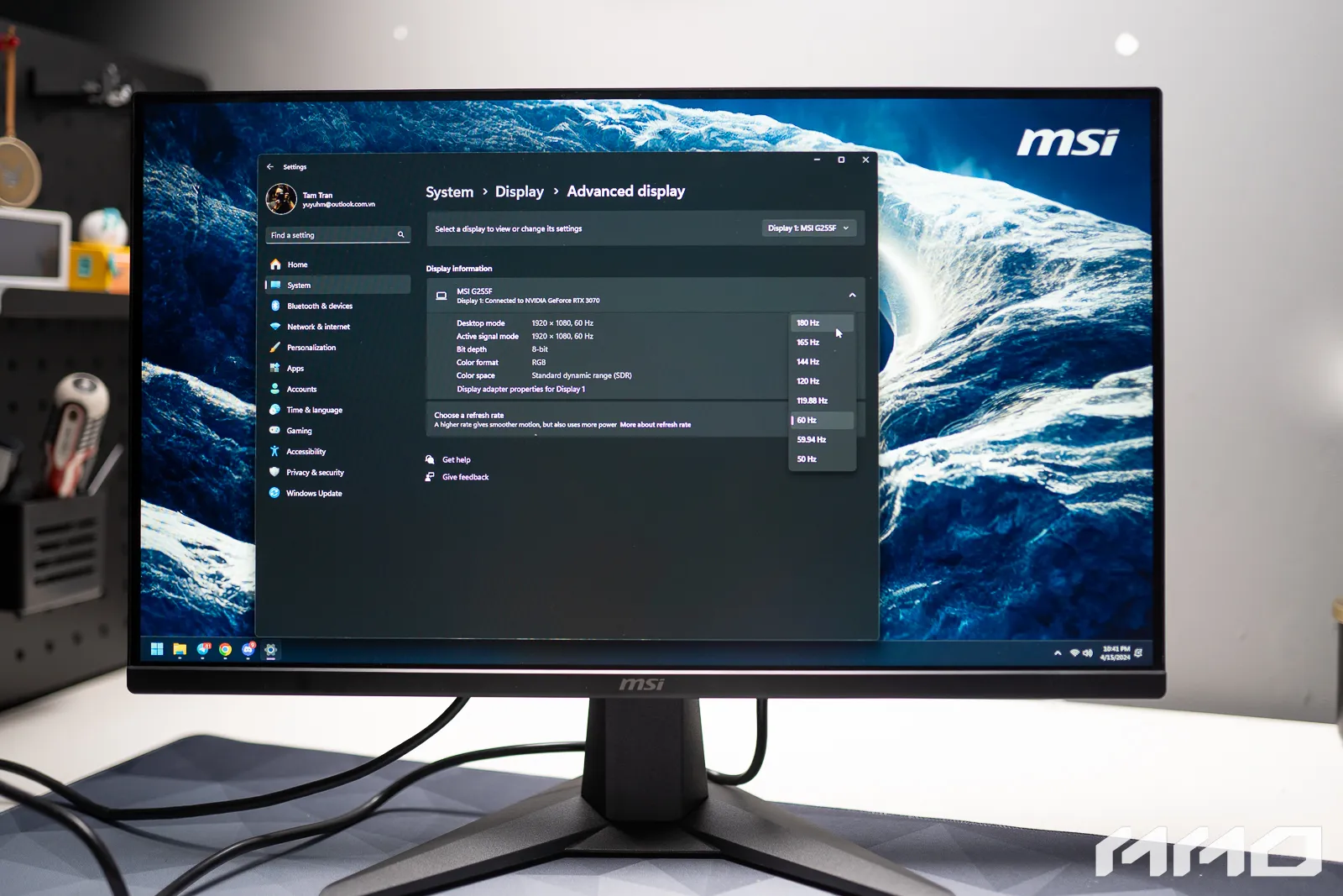 9 Review man hinh msi g255f mmosite MMOSITE - Thông tin công nghệ, review, thủ thuật PC, gaming