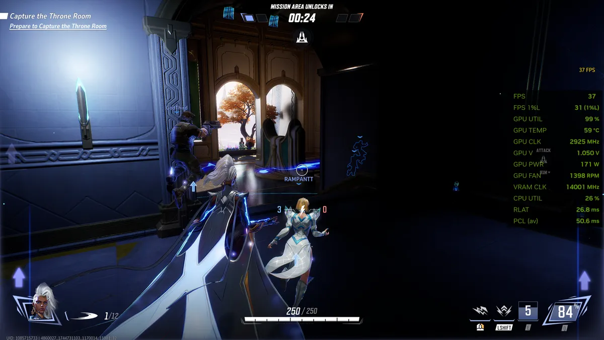 Đánh giá AORUS GeForce RTX 5060 Ti ELITE 16G: Giải pháp 4K gaming với chi phí hợp lý 14 Marvel Rival DLSS OFF result MMOSITE - Thông tin công nghệ, review, thủ thuật PC, gaming