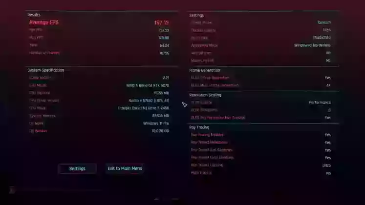 CyberPunk 2077 DLSS ON Frame Gen 4x result MMOSITE - Thông tin công nghệ