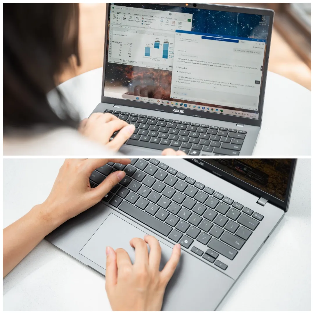 ASUS Vivobook S14 Man hinh OLED ban phim va touchpad result MMOSITE - Thông tin công nghệ