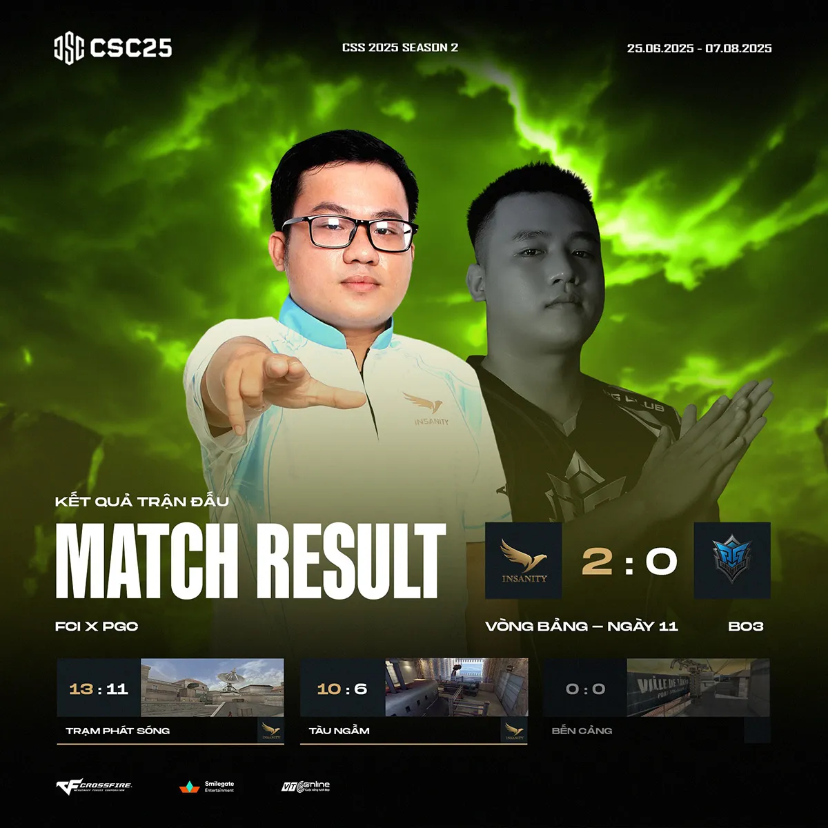 CSC 2025 mùa 2: Lượt về bùng nổ với những bất ngờ và kịch tính 3 hinh 3 result 5 MMOSITE - Thông tin công nghệ