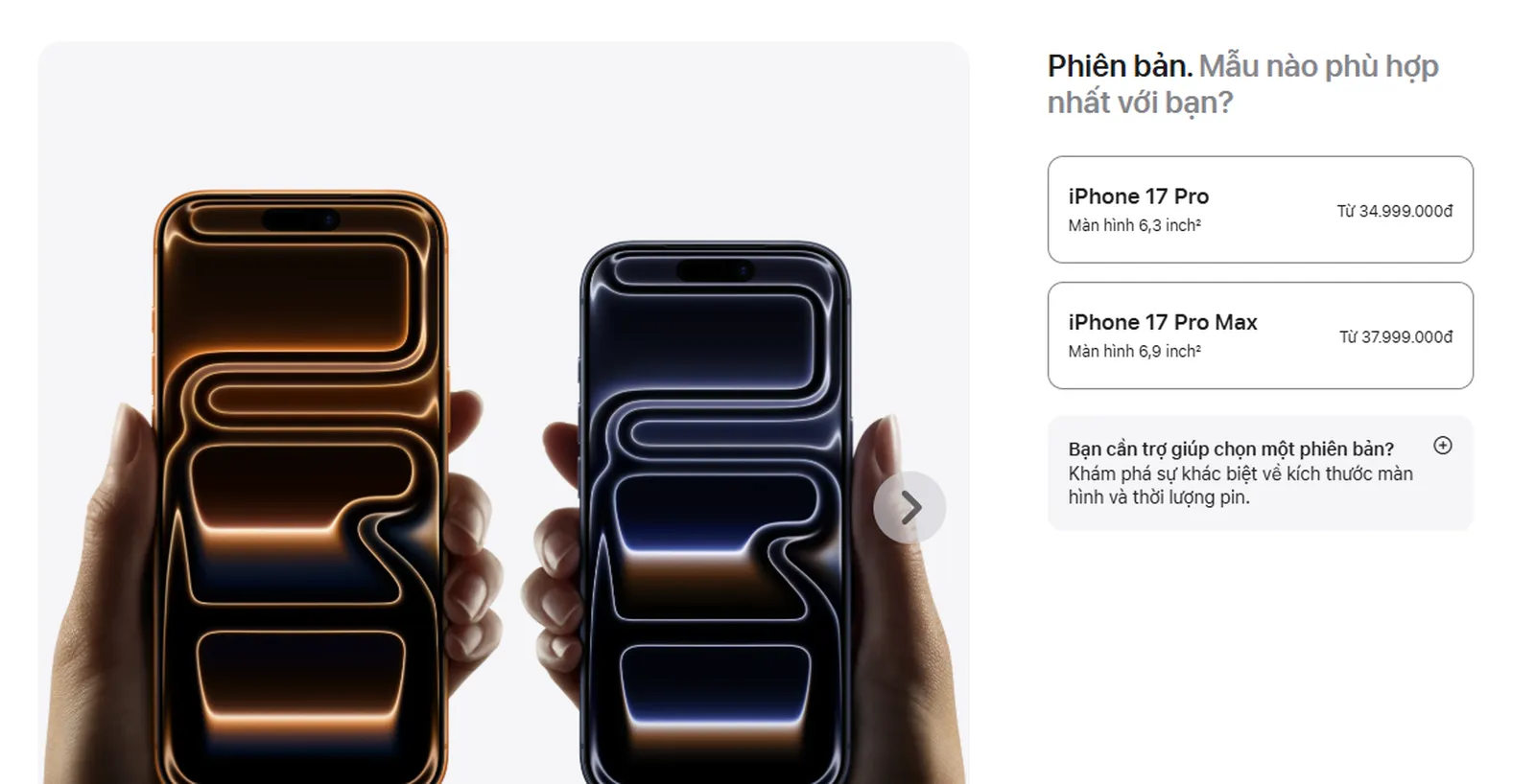 iPhone 17 series chính thức mở bán tại Việt Nam từ 19.9, giá từ 24,99 triệu đồng