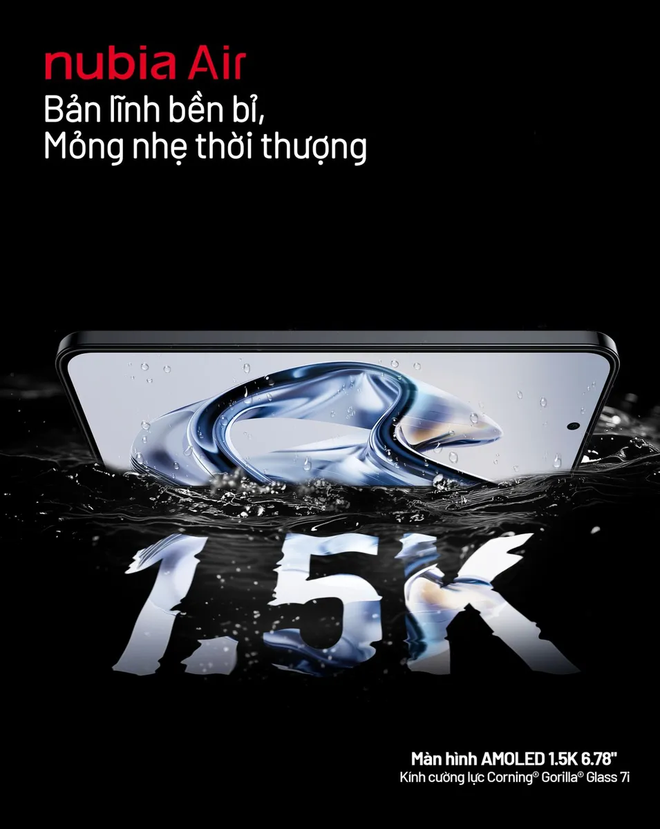 nubia Air siêu mỏng chỉ 5,9mm, độ bền vượt trội và pin dung lượng lớn chính thức ra mắt thị trường Việt Nam 4 Hinh 6 Hinh anh san pham nubia Air result MMOSITE - Thông tin công nghệ
