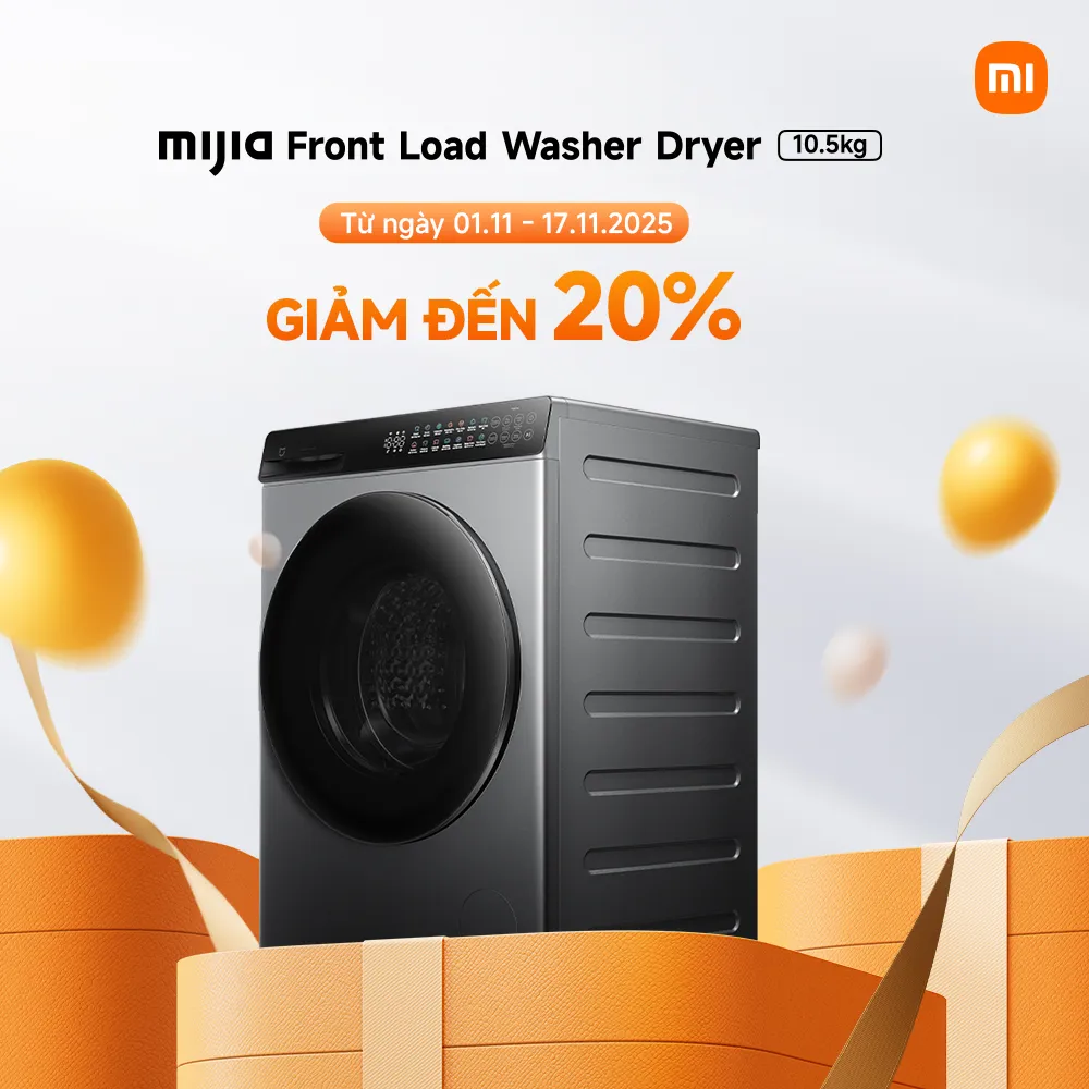 Xiaomi 11.11 Mega Sale bùng nổ: Sống thông minh - Sắm thông minh với ưu đãi lên đến 20% toàn hệ sinh thái 2 Mijia Front Load Washer Dryer 10.5kg result MMOSITE - Thông tin công nghệ