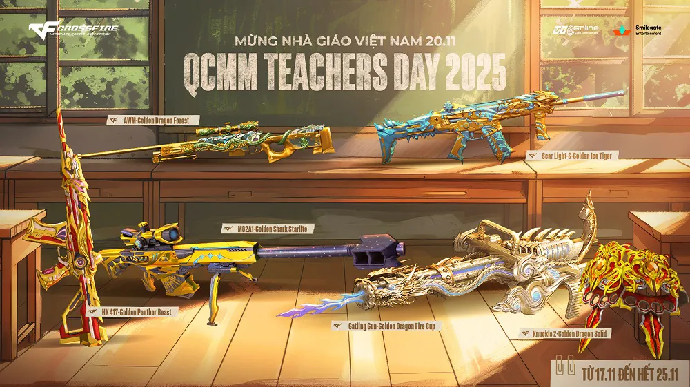 Crossfire mừng ngày nhà giáo với QCMM Teacher Day A & B 1 hinh 1 result 6 MMOSITE - Thông tin công nghệ