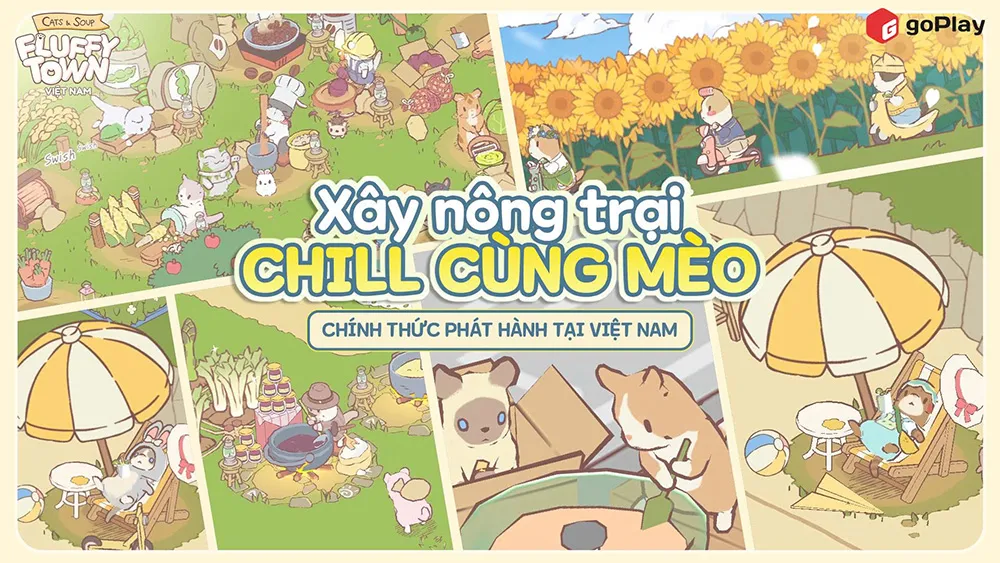 Cats & Soup: Fluffy Town - Game nông trại mèo siêu chill chính thức có mặt tại thị trường Việt Nam 1 cats-soup-fluffy-town-game-nong-trai-meo-sieu-chill-chinh-thuc-co-mat-tai-thi-truong-viet-nam