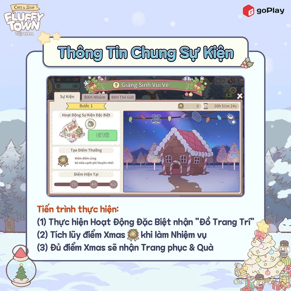 Cats & Soup: Fluffy Town đón giáng sinh cùng chuỗi hoạt động đặc biệt và trang phục mới toanh 1 cats-soup-fluffy-town-don-giang-sinh-chuoi-hoat-dong