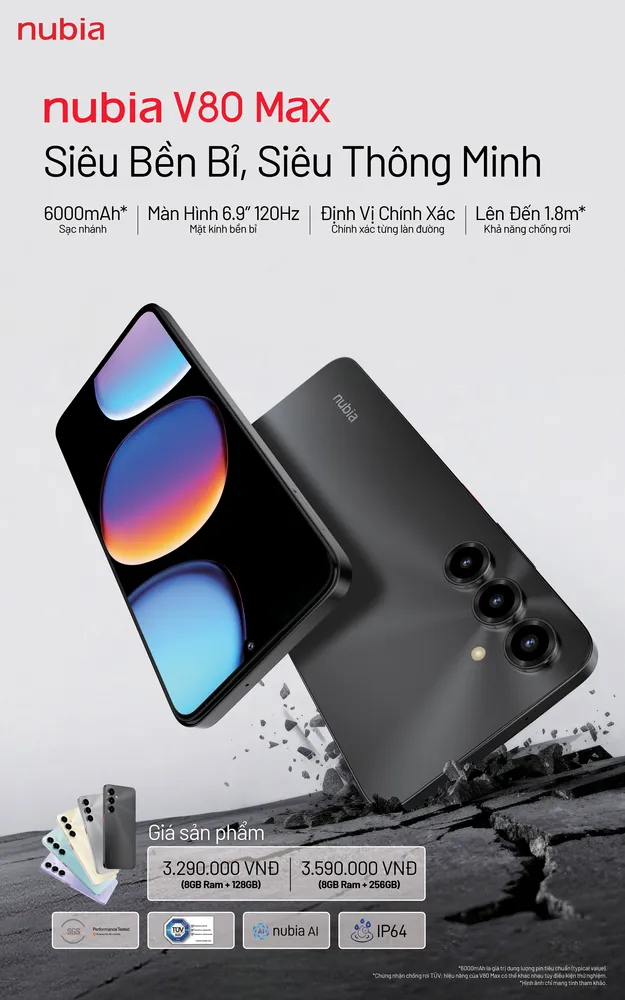 nubia V80 Max KV VVN result MMOSITE - Thông tin công nghệ