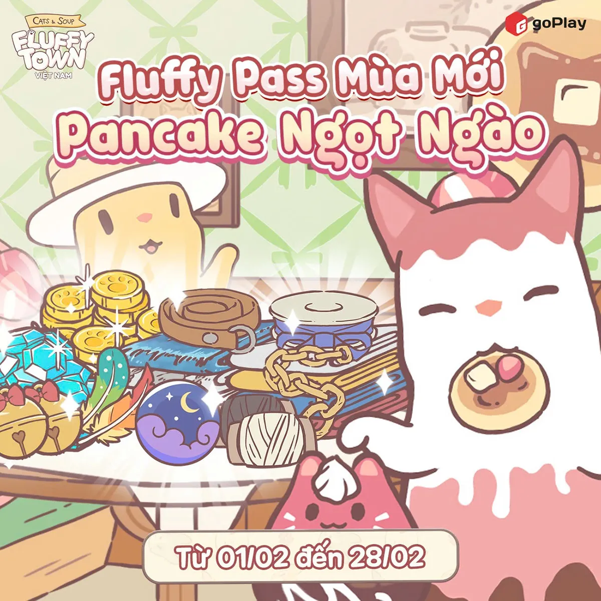 Fluffy Pass mang hương vị ngọt ngào đến Cats & Soup: Fluffy Town Việt Nam 1 fluffy-pass-huong-vi-ngot-ngao-cats&-soup-fluffy-town