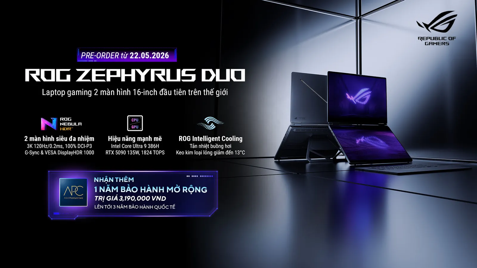 ASUS ROG mở đặt trước ROG Zephyrus Duo – Laptop gaming hai màn hình 16-inch đầu tiên trên thế giới 8 ROG Zephyrus Duo 5 result MMOSITE - Thông tin công nghệ