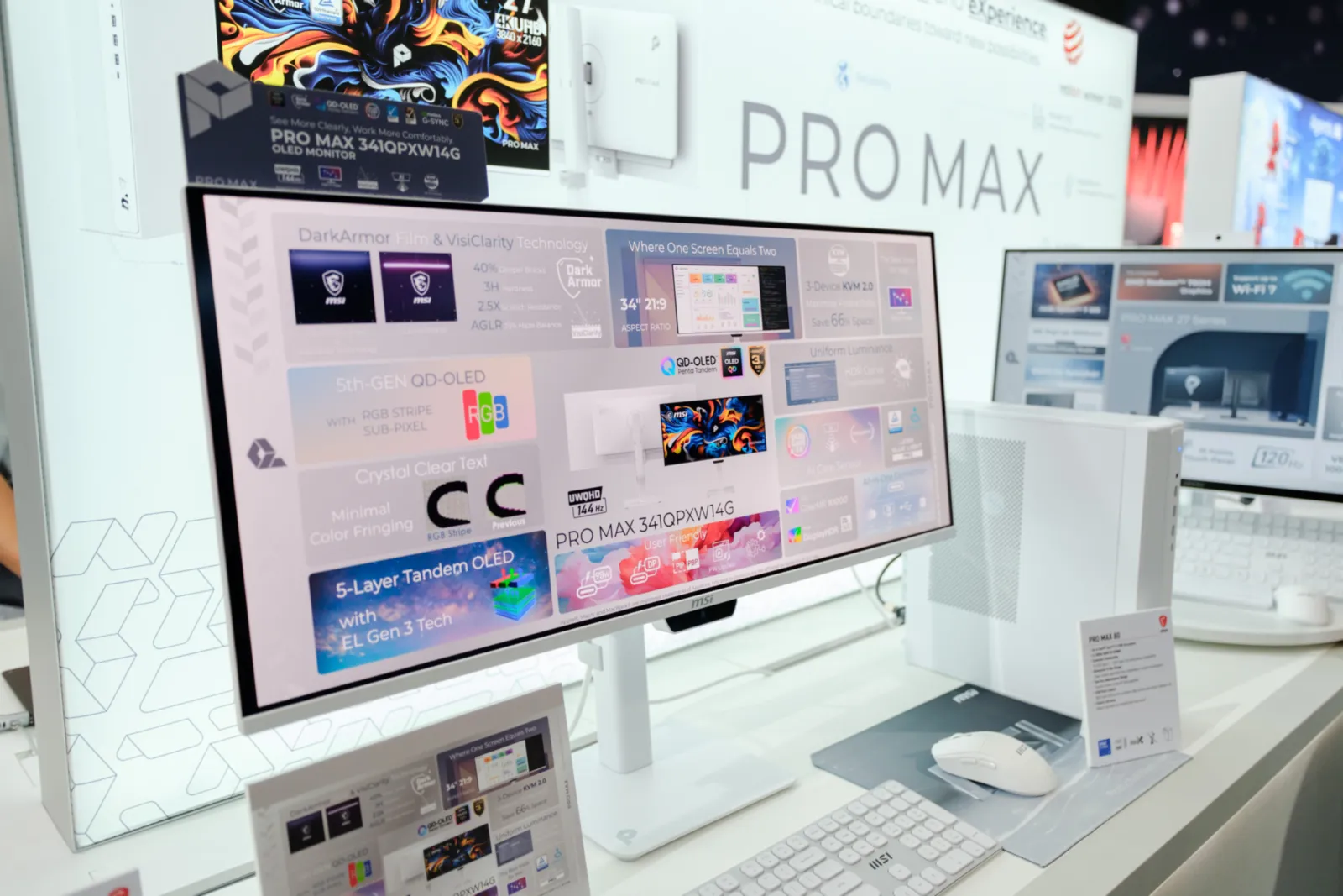 Cận cảnh màn hình QD-OLED PRO MAX 341QPXW14G tại Computex 2026 8 154 TINH7112 result MMOSITE - Thông tin công nghệ