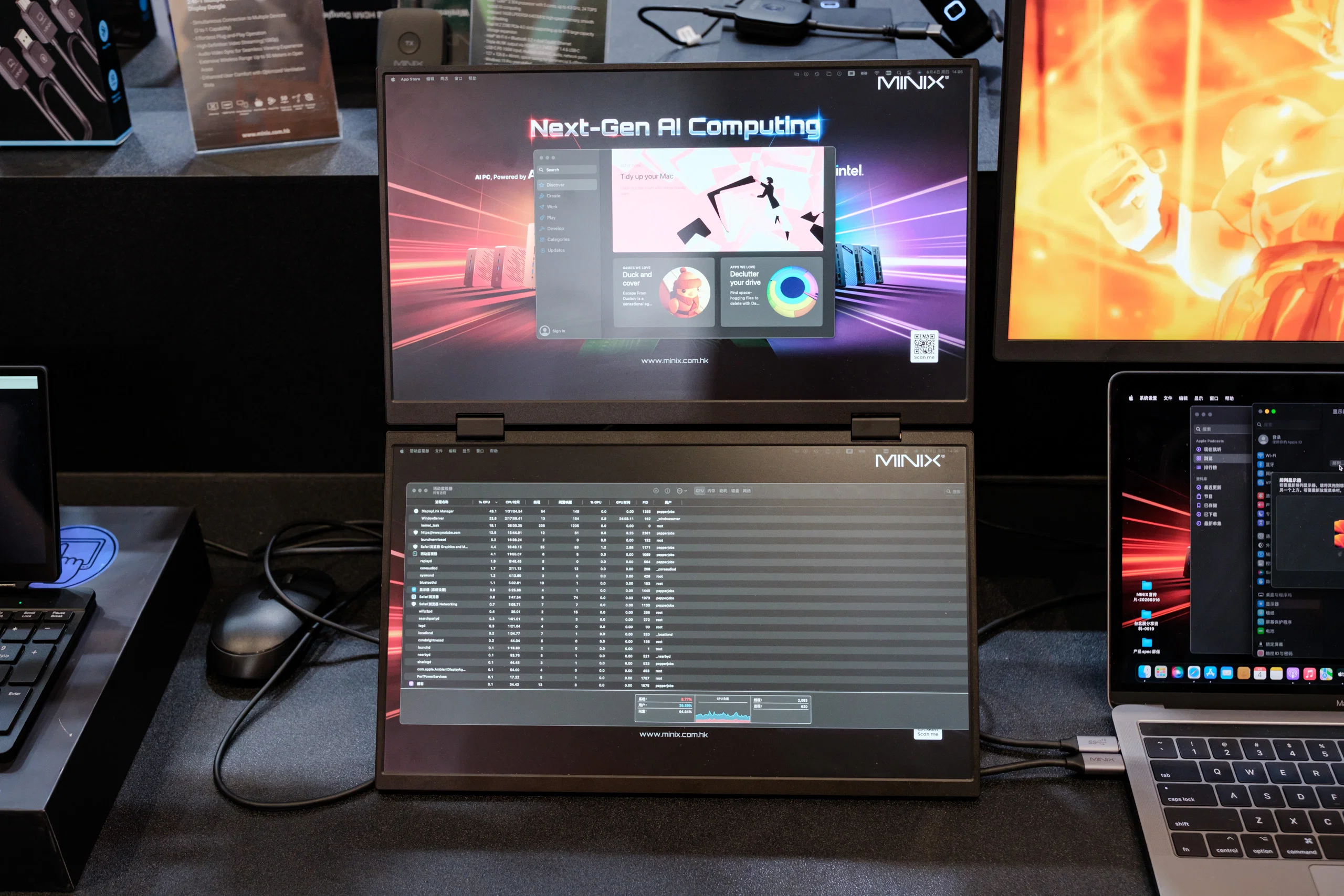 MINIX giới thiệu AI workstation, màn hình gập và dòng thiết bị trình chiếu không dây tại COMPUTEX 2026 11 155 tinh7339 MMOSITE - Thông tin công nghệ