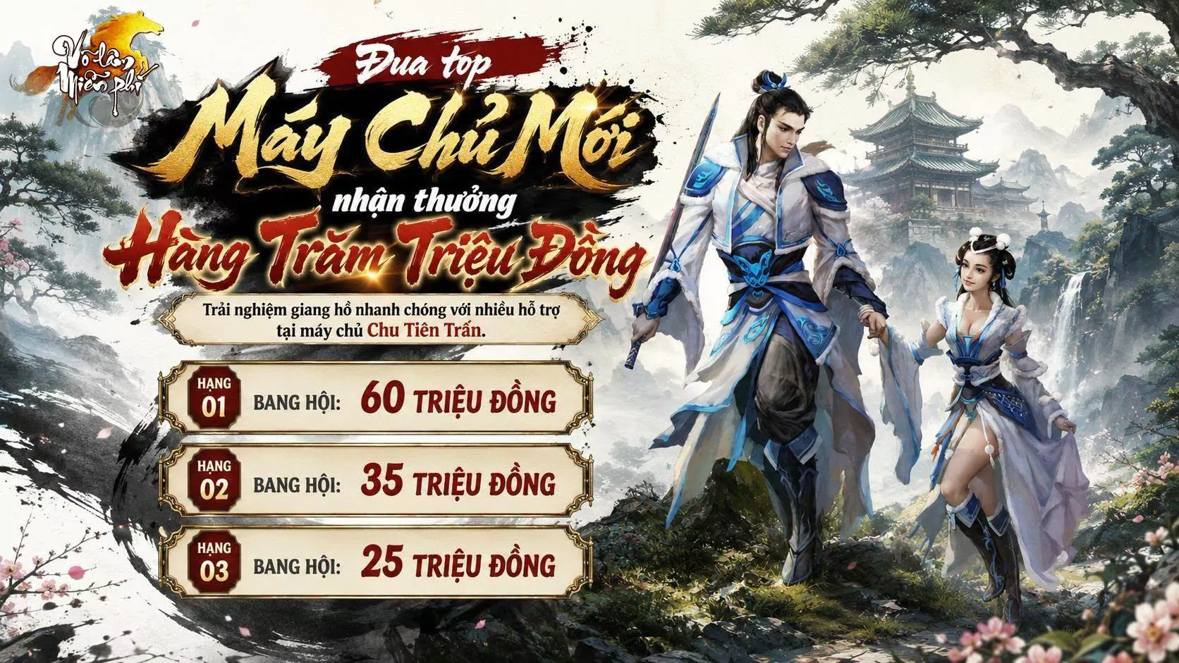 Võ Lâm Miễn Phí: Máy chủ Chu Tiên Trấn khai mở, đua top bang hội nhận thưởng lên đến 120 triệu đồng 17 Anh 5 MMOSITE - Thông tin công nghệ