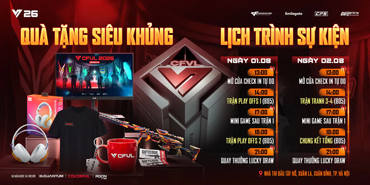 Playoffs CFVL 2026 Mùa 2: Top 6 chính thức lộ diện, cuộc chiến cuối cùng bắt đầu tại nhà thi đấu Tây Hồ 9 hinh 1 MMOSITE - Thông tin công nghệ