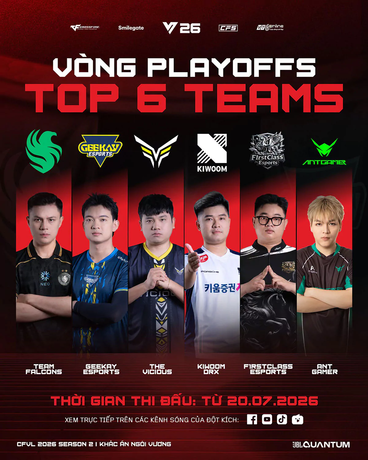 Playoffs CFVL 2026 Mùa 2: Top 6 chính thức lộ diện, cuộc chiến cuối cùng bắt đầu tại nhà thi đấu Tây Hồ 12 hinh 4 MMOSITE - Thông tin công nghệ