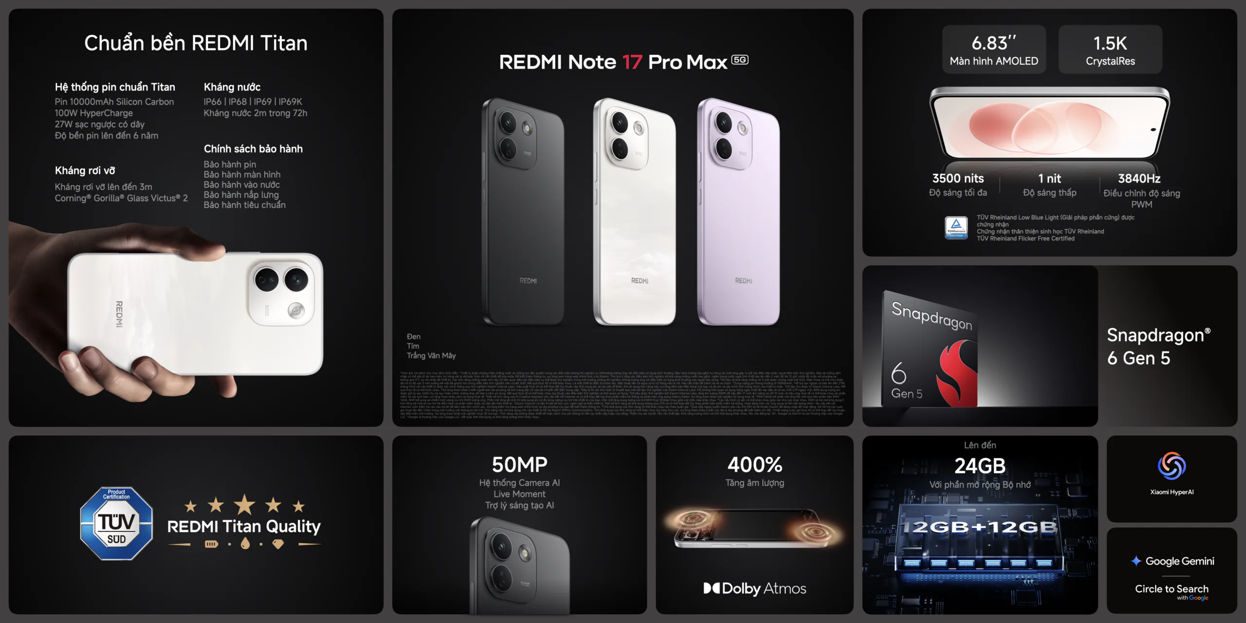 Xiaomi chính thức ra mắt REDMI Note 17 Series với pin dung lượng 10.000mAh 5 xiaomi-chinh-thuc-ra-mat-redmi-note-17-series