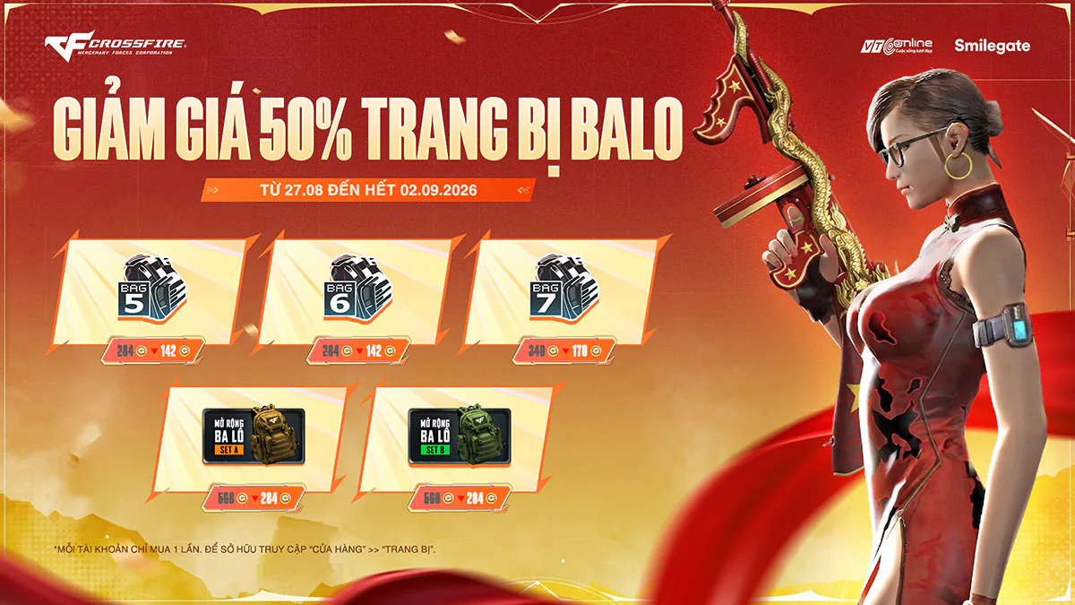Crossfire tung chuỗi sự kiện mừng Quốc Khánh 2/9, ra mắt loạt vũ khí độc quyền mang dấu ấn Việt Nam 15 hinh 2 MMOSITE - Thông tin công nghệ