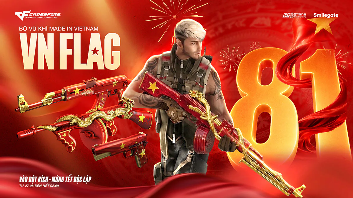 Crossfire tung chuỗi sự kiện mừng Quốc Khánh 2/9, ra mắt loạt vũ khí độc quyền mang dấu ấn Việt Nam 19 hinh 6 MMOSITE - Thông tin công nghệ