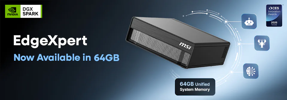 MSI Bổ Sung Phiên Bản EdgeXpert 64GB Nhằm Tốc Độ Hóa AI Đa Tác Vụ 2 msi-bo-sung-phien-ban-edgexpert-64gb-nham-toc-do