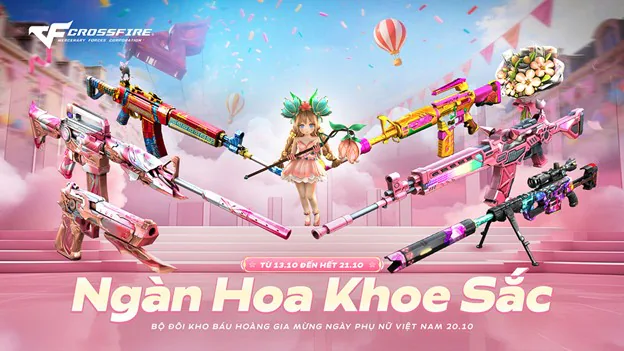 Ngàn Hoa Khoe Sắc - Crossfire tung bộ đôi Kho Báu Hoàng Gia mừng ngày phụ nữ việt nam 20/10 9 ngan hoa khoe sac crossfire tung bo doi 08 MMOSITE - Thông tin công nghệ